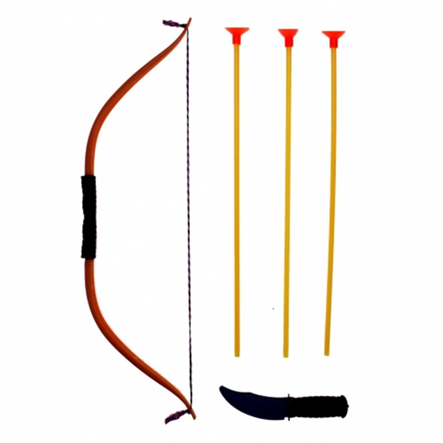Fantasy indianen boog met 3 pijlen - speelgoed wapens - 40 cm -