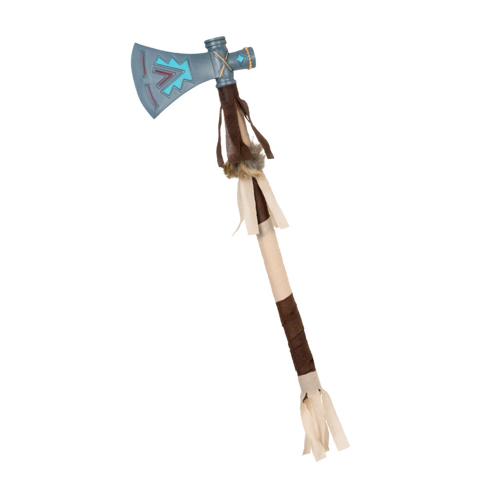 Verkleed speelgoed Indianen wapens - Tomahawk bijl - kunststof - 45 cm - volwassenen -