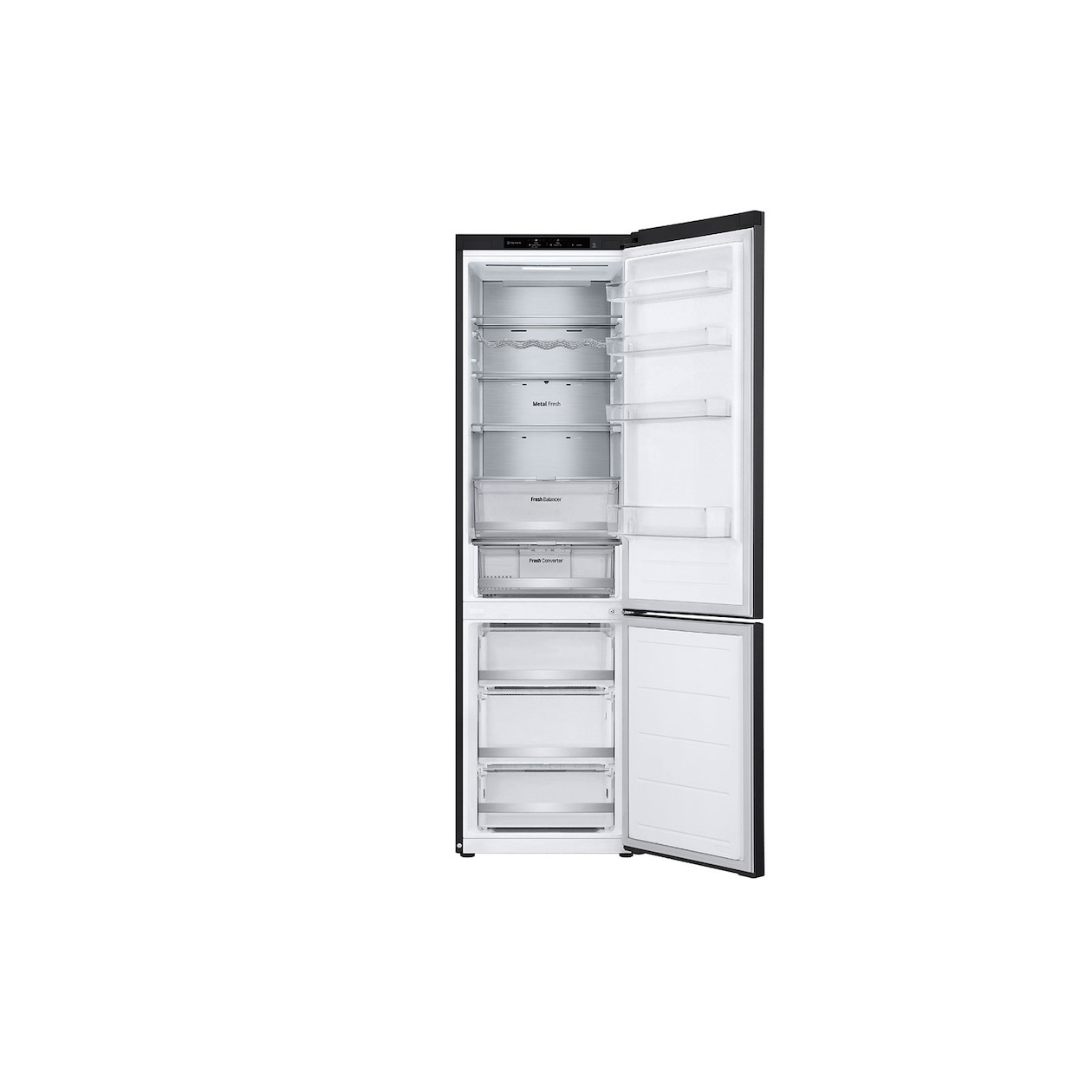 LG GBV7280BEV Koel-vriescombinatie Zwart