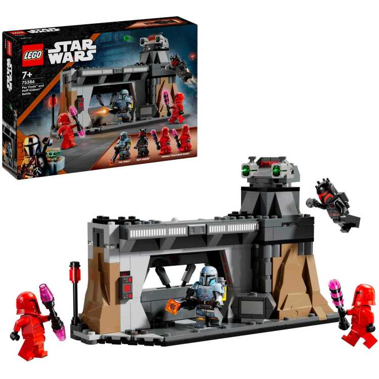 LEGO Star Wars - Paz Vizsla en Moff Gideon duel constructiespeelgoed 75386