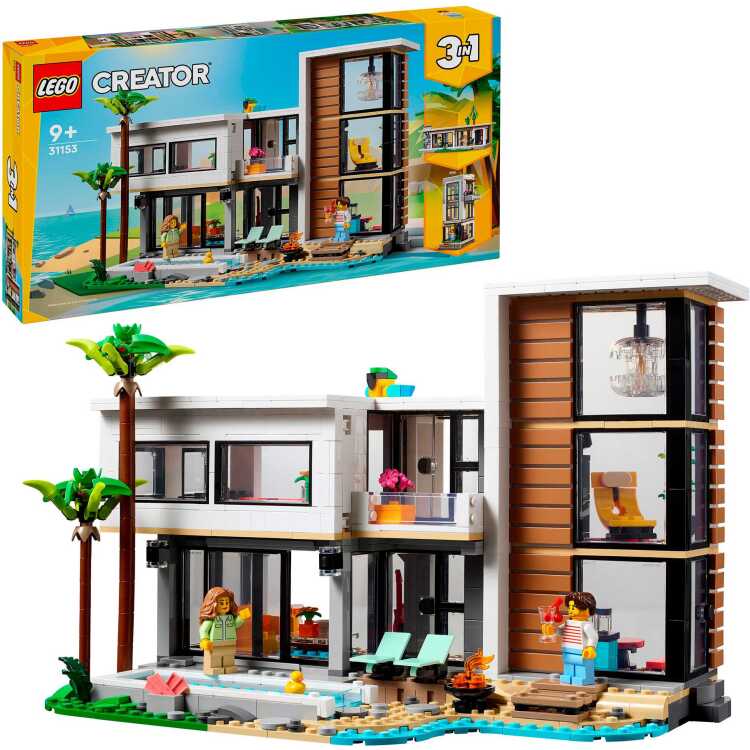 LEGO Creator 3-in-1 - Modern huis constructiespeelgoed 31153