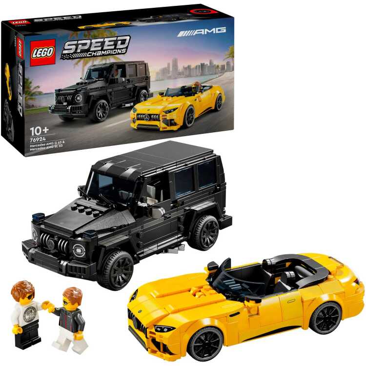 LEGO Speed Champions - Mercedes-AMG G 63 en Mercedes-AMG SL 63 constructiespeelgoed 76924