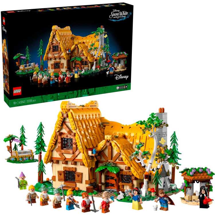 LEGO Disney - Huisje van Sneeuwwitje en de zeven dwergen constructiespeelgoed 43242