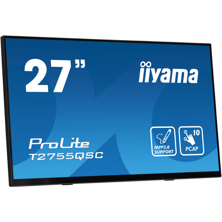 iiyama ProLite T2755QSC-B1 ledmonitor Touch, HDMI, DisplayPort, USB, Audio