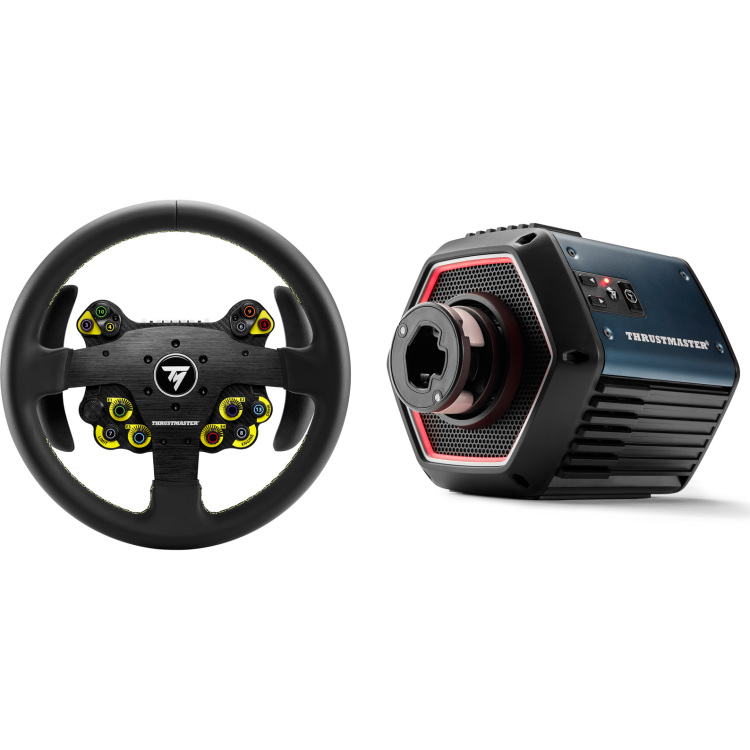 Thrustmaster T818 Direct Drive (10Nm) SERVO + EVO Racing 32R Leather stuur