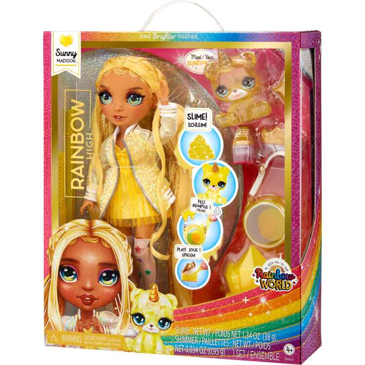 MGA Entertainment Rainbow High Slime Kit & Pet - Sunny pop