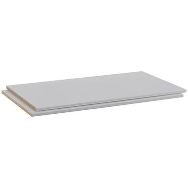 Legplankenset Dallas - lichtgrijs (2 stuks) - 110 cm - Leen Bakker