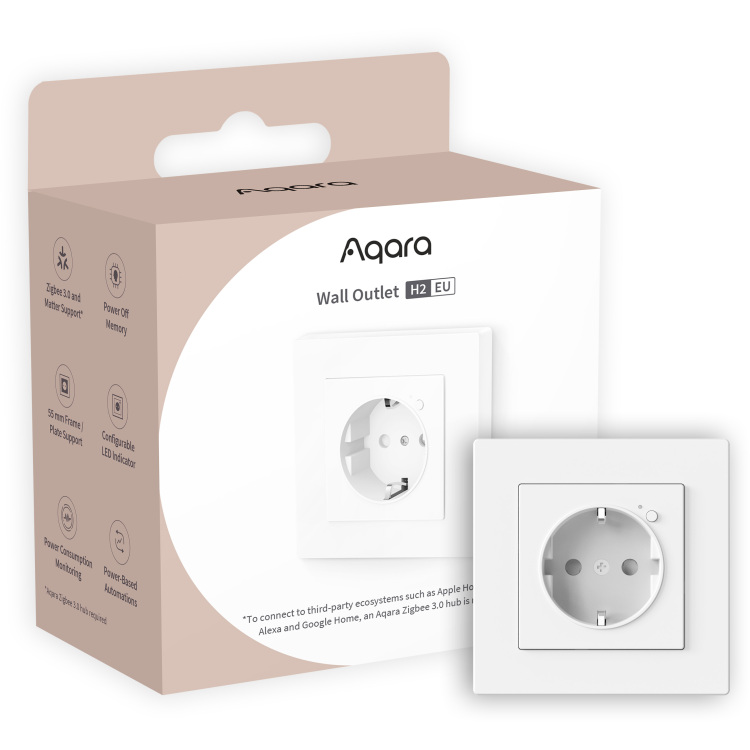 Aqara Wall Outlet H2 EU stekkerdoos Zigbee