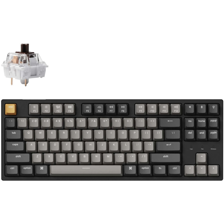Keychron C1 Pro-M3 toetsenbord RGB leds, TKL, Double-shot PBT, hot swap