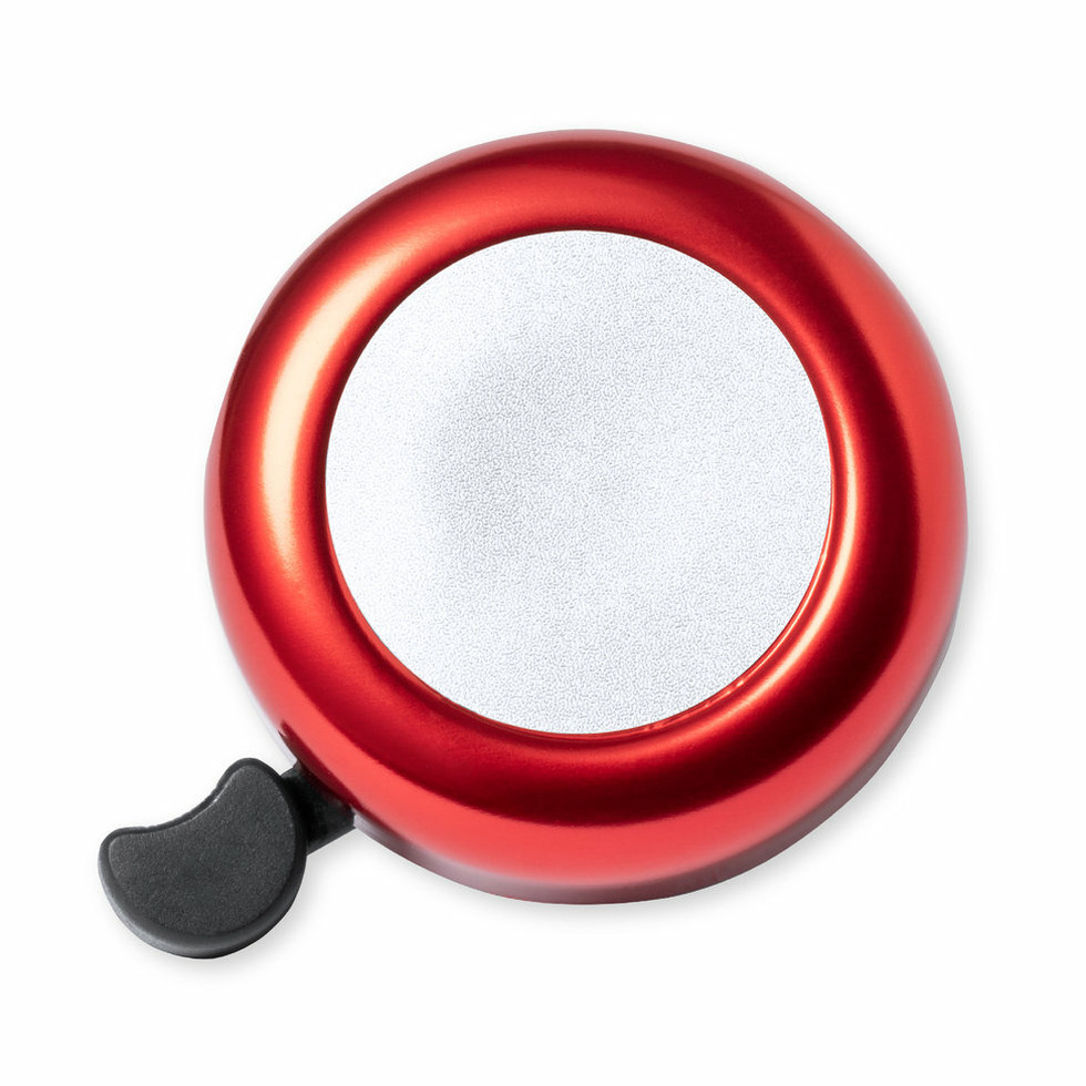 Fietsbel Ring - metallic rood - Dia 5.5 cm - Aluminium - verstelbaar -