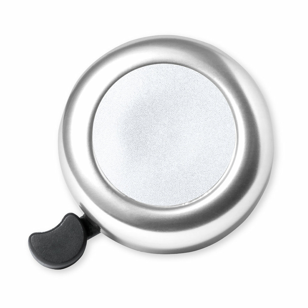 Fietsbel Ring - metallic zilver - Dia 5.5 cm - Aluminium - verstelbaar -