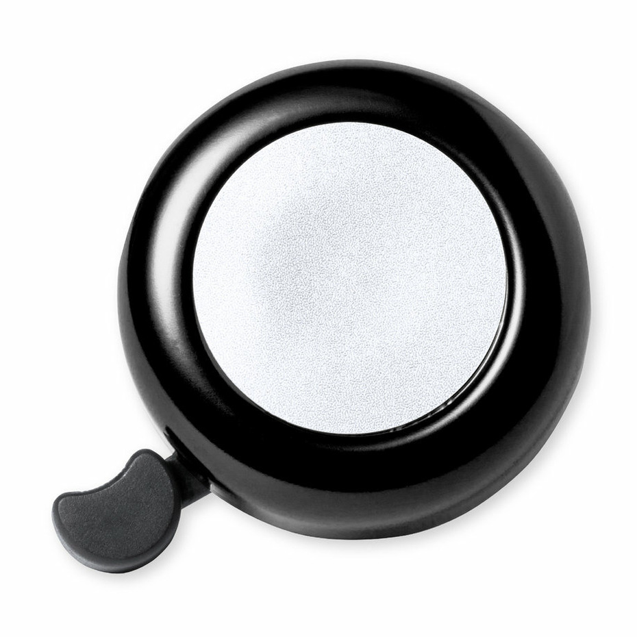 Fietsbel Ring - metallic zwart - Dia 5.5 cm - Aluminium - verstelbaar -