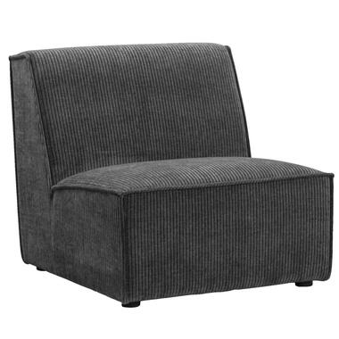 Fauteuil Stijn - antraciet - Leen Bakker