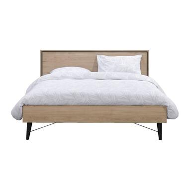 Bed Kansas - eikenkleur - 180x200 cm - Leen Bakker