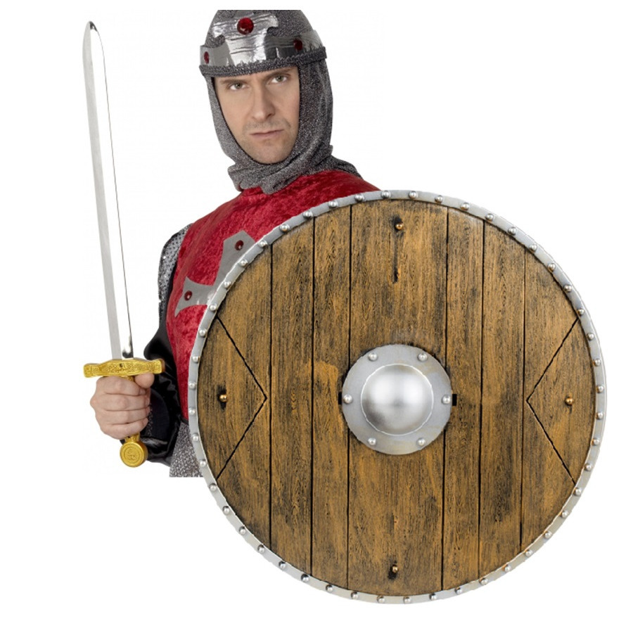 Verkleed speelgoed Ridders/vikingen wapens - Schild/zwaard - kunststof - volwassenen -
