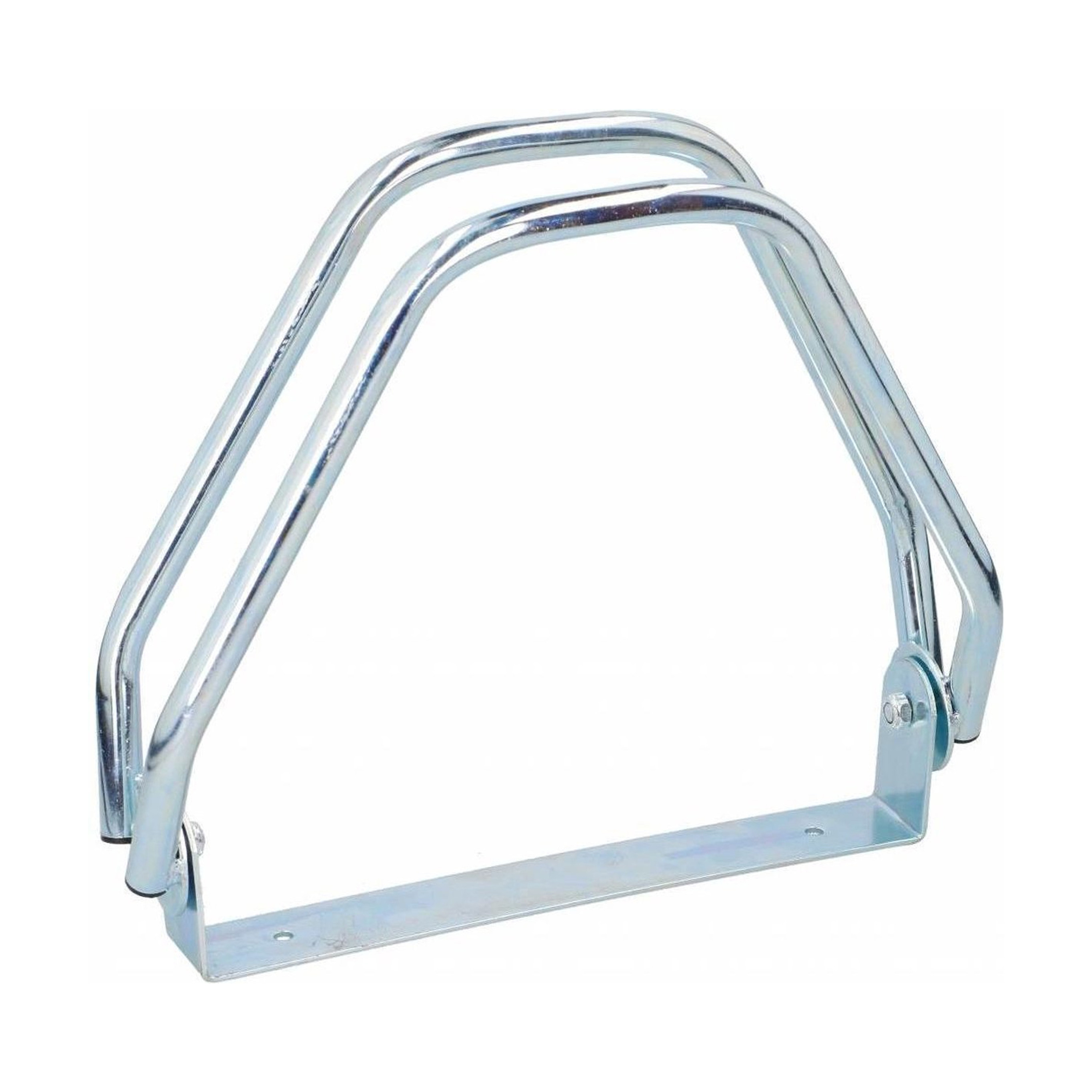 Fietsenrek muur/grond standaard - voor 1 fiets - metaal - 28 x 32 cm -