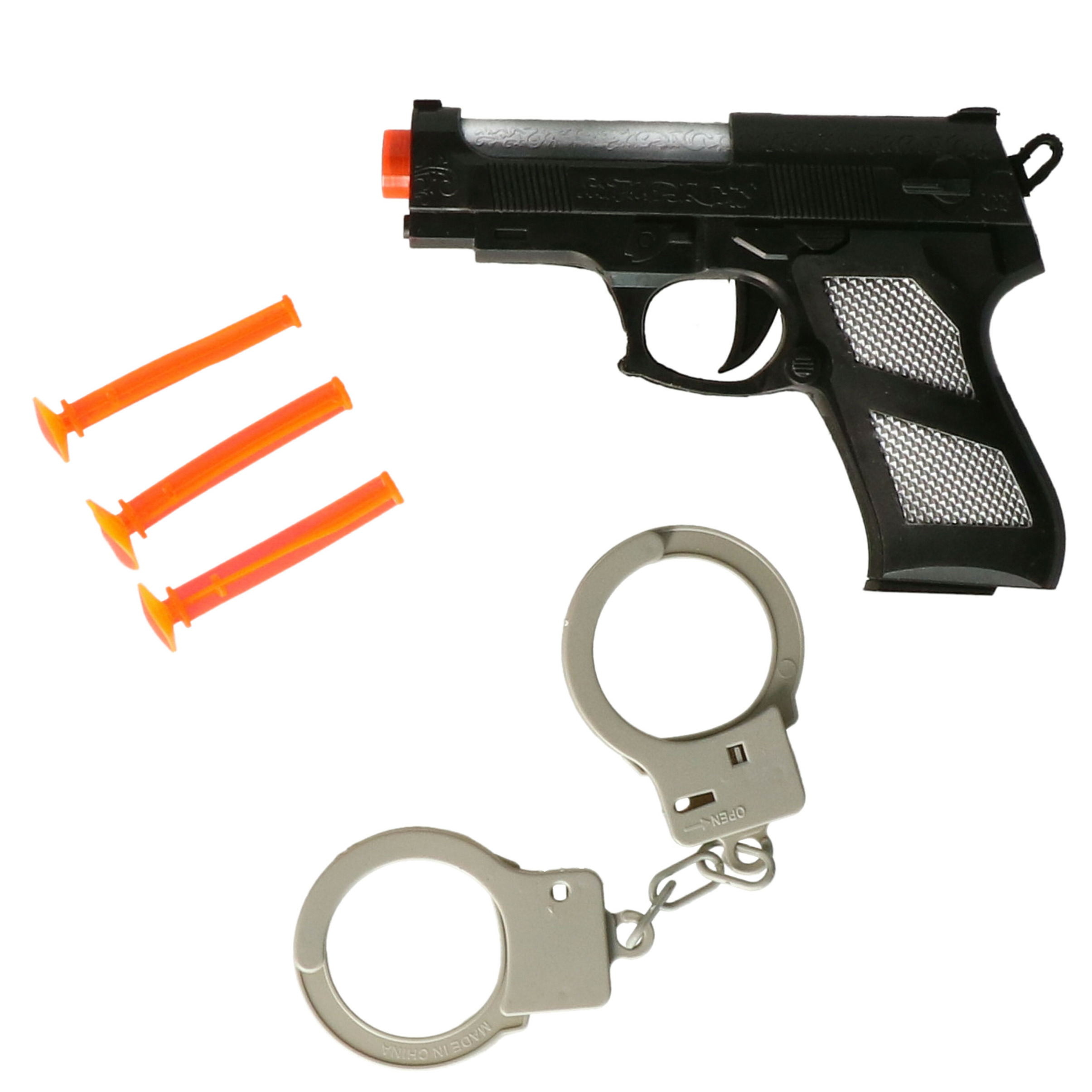 Politie speelgoed set - pistool met accessoires - verkleed rollenspel - plastic - voor kinderen -