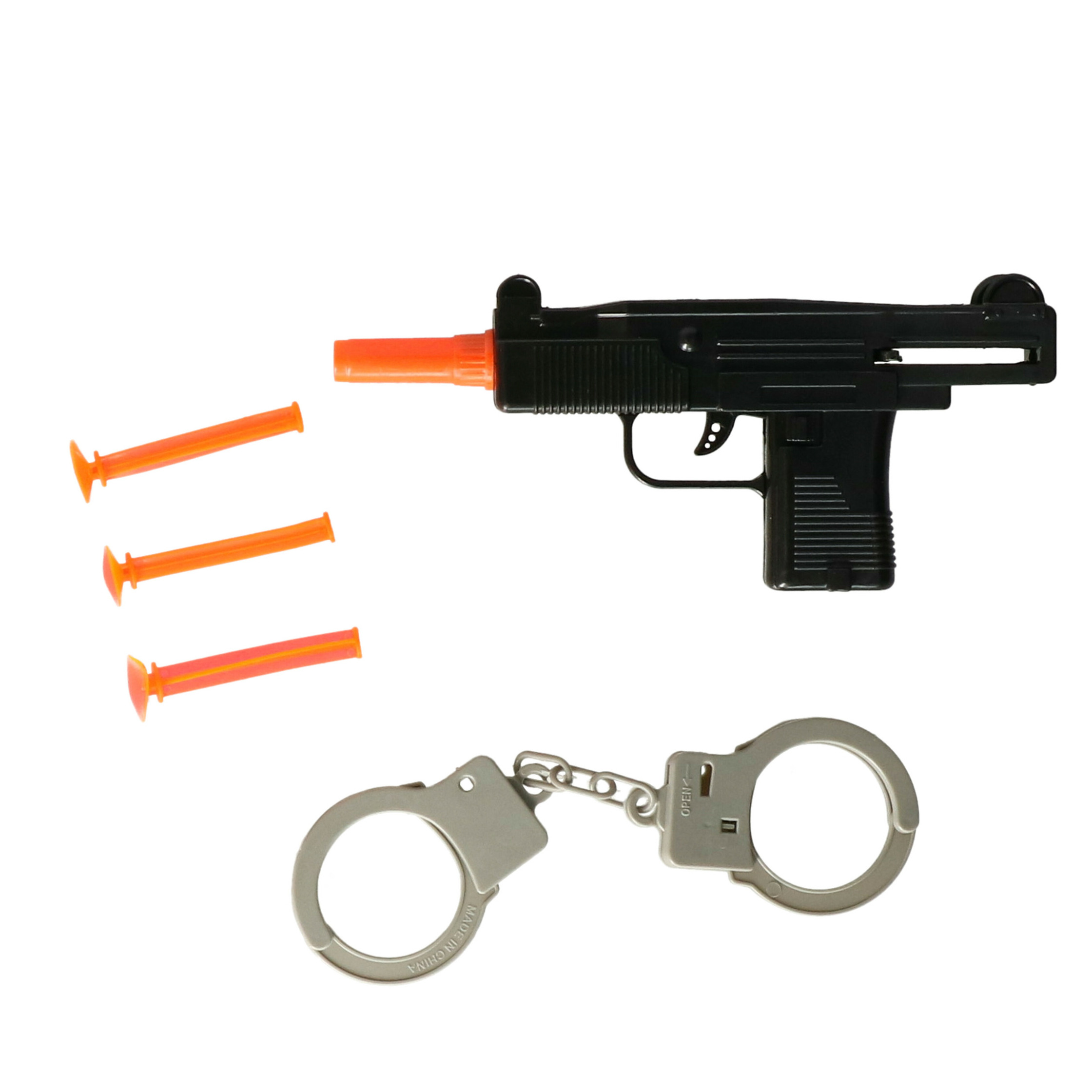 Politie speelgoed set - pistool met accessoires - verkleed rollenspel - plastic - voor kinderen -