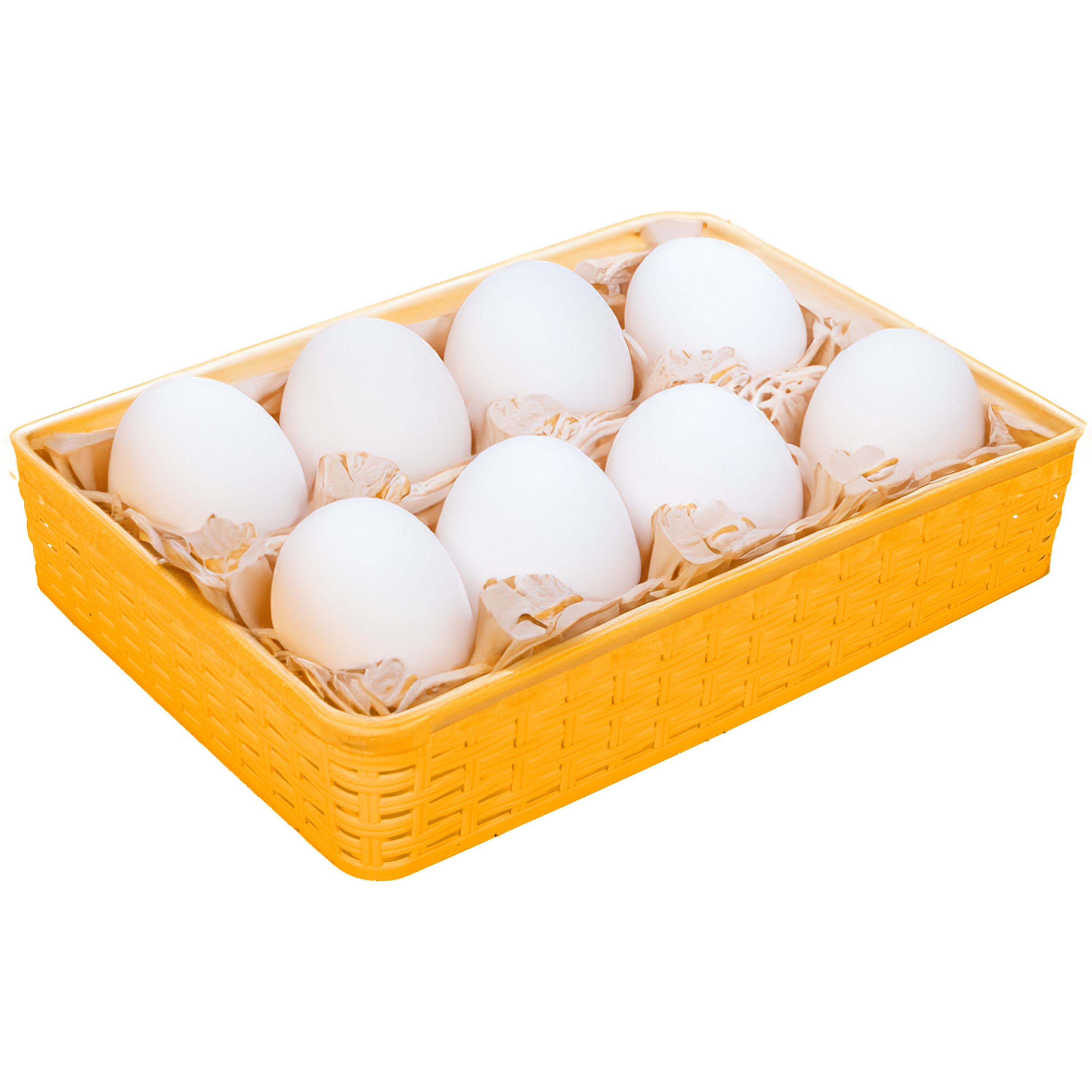 Opbergmandje/kastmandje - geel - 4.5 liter - kunststof - 26 x 35 x 6 cm - ladeverdelers -