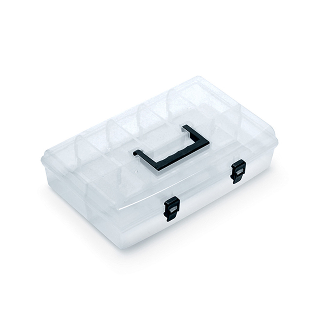 Sorteerbox/vakjes koffer - spijkers/schroeven/kleine spullen - 6 vaks - 36 x 24 x 8.5 cm -