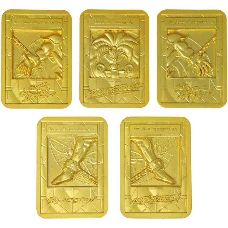 Diverse Yu-Gi-Oh: Exodia the Forbidden One 24k Gold Plated Ingot Set decoratie