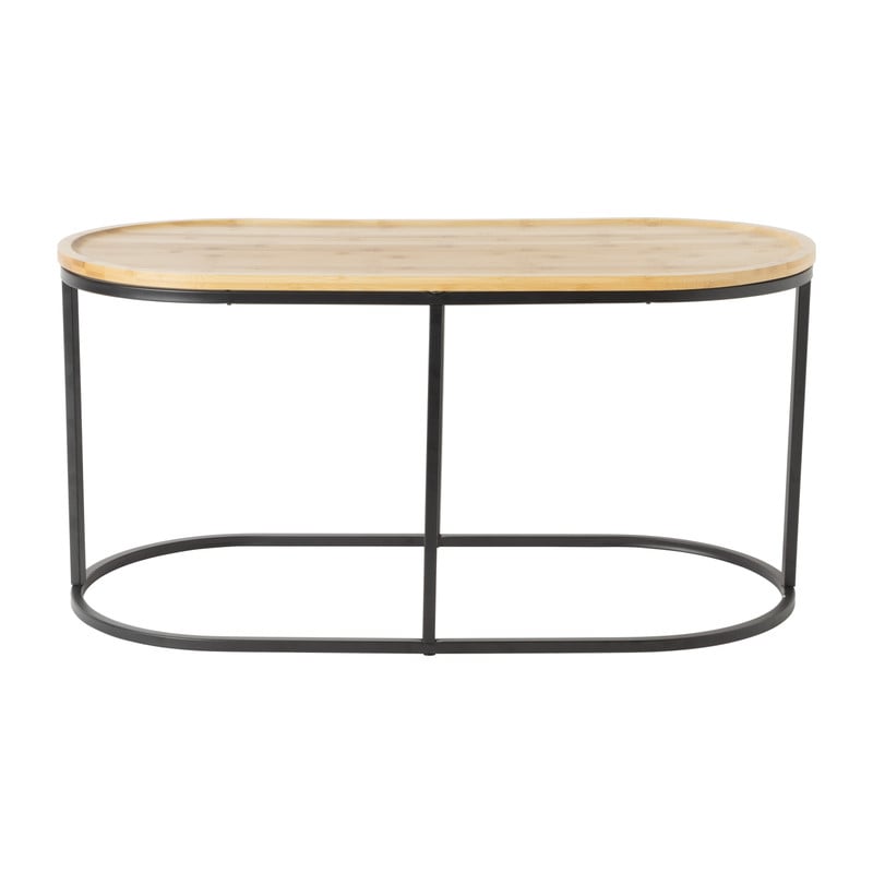 Bijzettafel Bamboe - MDF/metaal - 39x80x38 cm