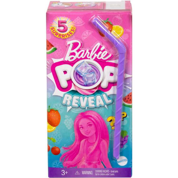 Mattel Pop Reveal Chelsea fruit series met Pop-It Pet pop Met kleurverandering, Assortiment product