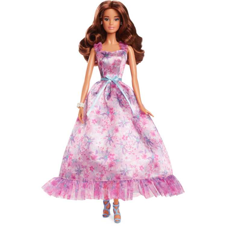 Mattel Signature pop met blond haar en zwart-witte avondjapon pop 65e verjaardag, voor verzamelaars