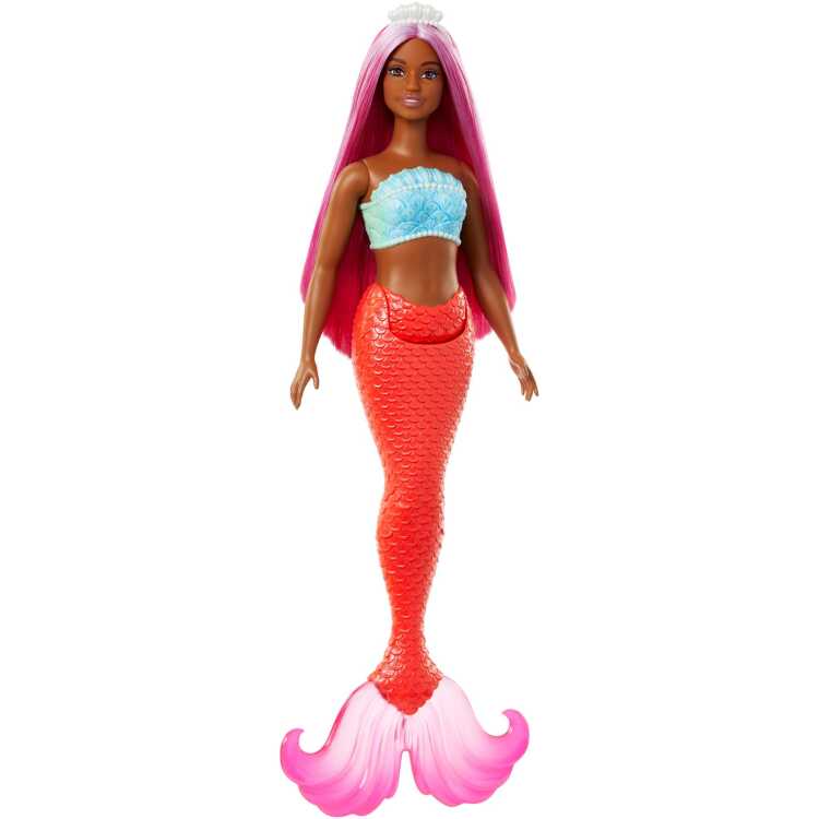Mattel Zeemeerminpop met kleurrijk haar pop