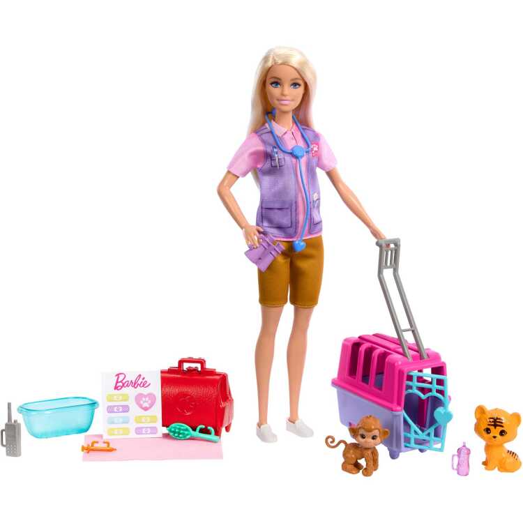 Mattel Dieren Rescue & Recover speelset pop