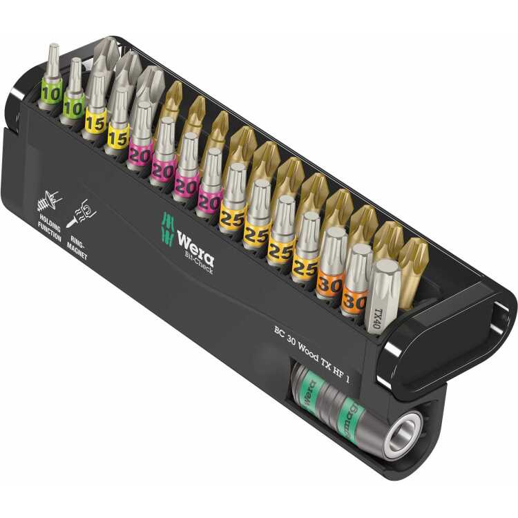 Wera Bit-Check 30 Wood TX HF 1 bitset 30-delig