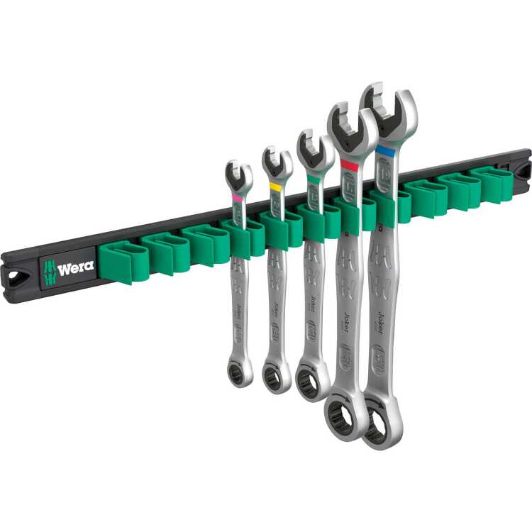 Wera 9631 Magneetstrip 6000 Joker 2 steek-ringratelsleutelset moersleutel 5-delig