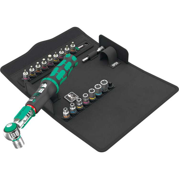 Wera Safe-Torque A 1 SHK Set 1 draaimomentsleutel 1/4" vierkant, 2-12 Nm, 20-delig