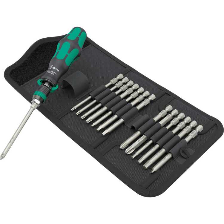 Wera Kraftform Kompakt 838 RA-R M Imperial Set 1 bitset 15-delig