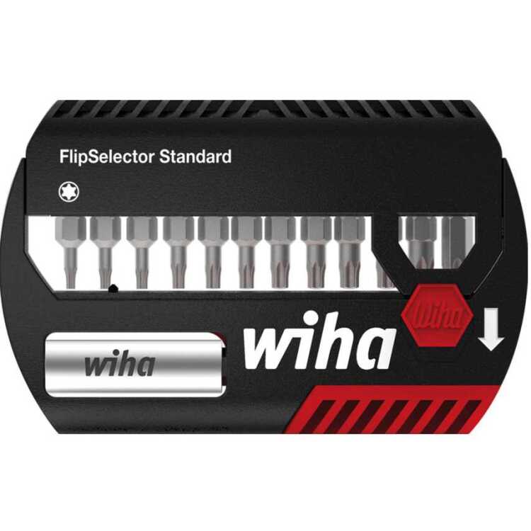 Wiha Bitset FlipSelector Standard 25 mm bitset TORX® 13-delig 1/4" C6,3 met riemclip