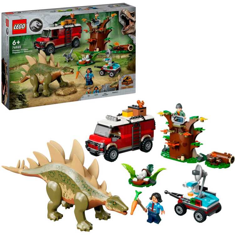 LEGO Jurassic World - Dinosaurusmissies: Stegosaurus ontdekking constructiespeelgoed 76965