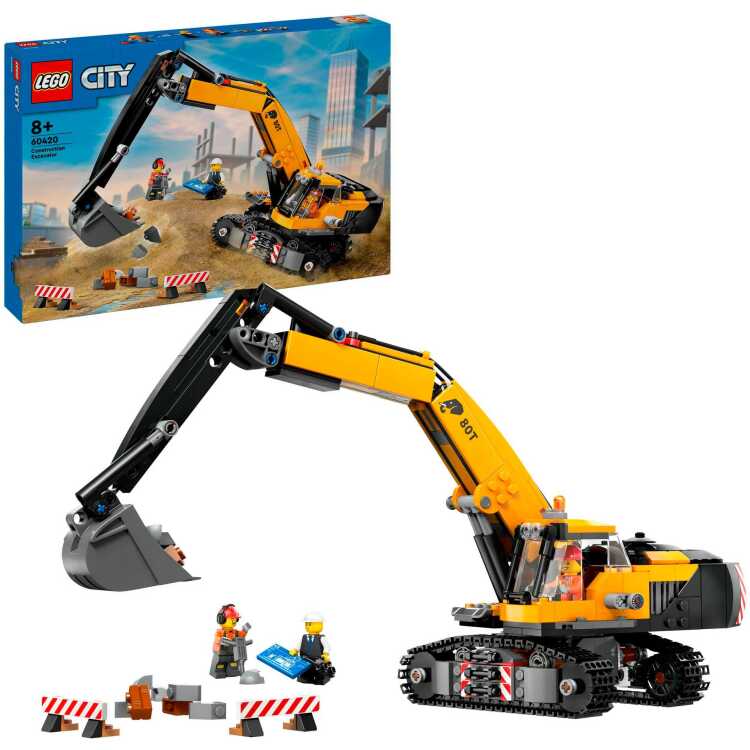 LEGO City - Gele graafmachine constructiespeelgoed 60420