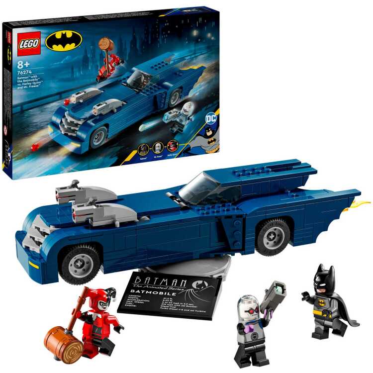 LEGO Batman - Batman met de Batmobile vs. Harley Quinn en Mr. Freeze constructiespeelgoed 76274