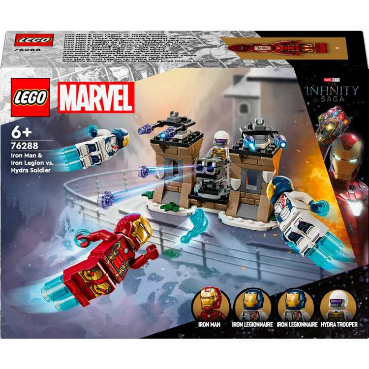 LEGO Marvel - Iron Man & Iron Legion vs. Hydra soldaat constructiespeelgoed 76288