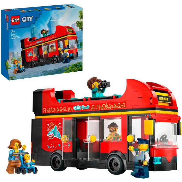 LEGO City - Toeristische rode dubbeldekker constructiespeelgoed 60407