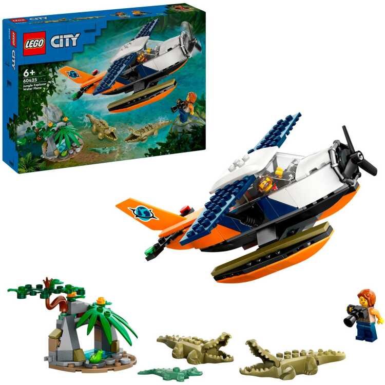 LEGO City - Jungleonderzoekers: watervliegtuig constructiespeelgoed 60425