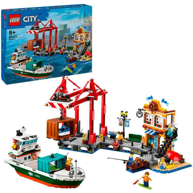 LEGO City - Haven met vrachtschip constructiespeelgoed 60422