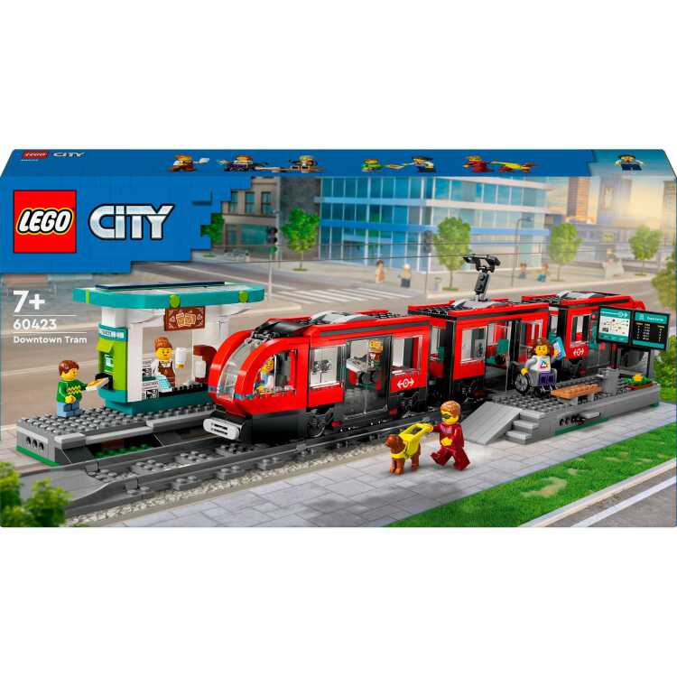 LEGO City - Stadstram en station constructiespeelgoed 60423