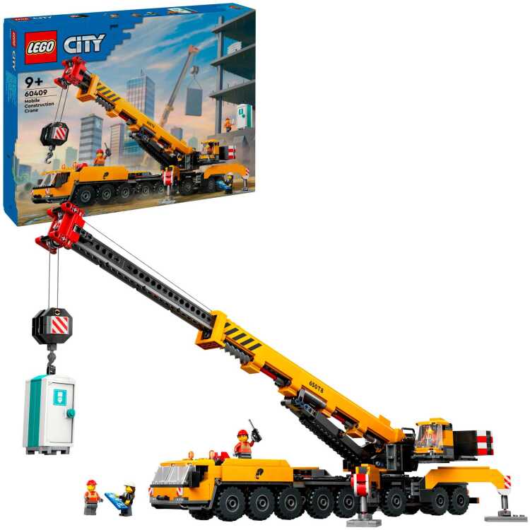 LEGO City - Gele mobiele bouwkraan constructiespeelgoed 60409