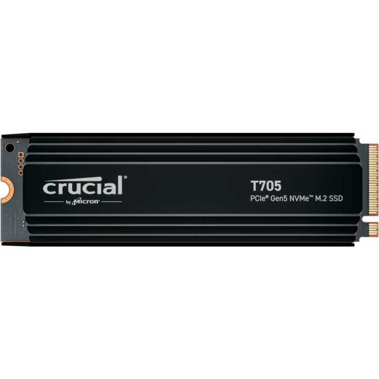 Crucial T705 4 TB ssd PCIe 5.0 x4, NVMe 2.0, M.2 2280, Incl. heatsink