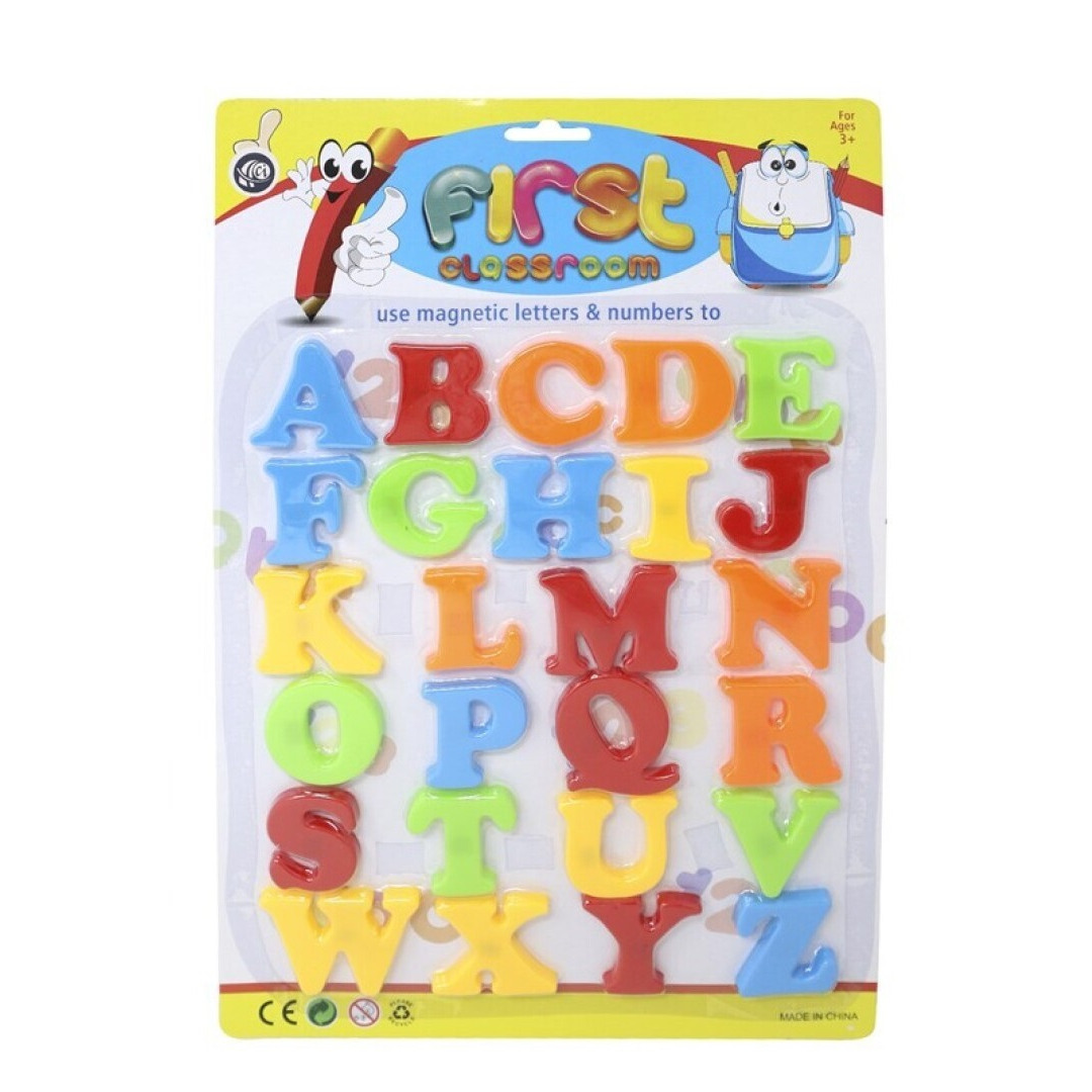 Alfabet letters set 26x stuks - magnetisch - 4 cm - magneet - koelkast - whiteboard -