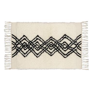 Vloerkleed Hythe - zwart - 60x90 cm - Leen Bakker