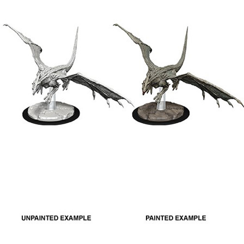 Diverse Dungeons and Dragons: Nolzur's Marvelous Miniatures - Young White Dragon tabletop spel