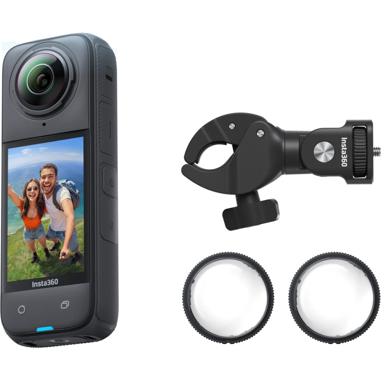 Insta360 X4 Motorcycle Bundle videocamera 8K, 360°