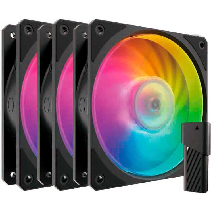 Cooler Master Mobius 120P ARGB 120x120x25 case fan 3 stuks
